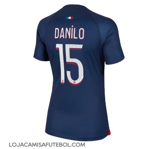 Camisa de Futebol Paris Saint-Germain Danilo Pereira #15 Equipamento Principal Mulheres 2023-24 Manga Curta